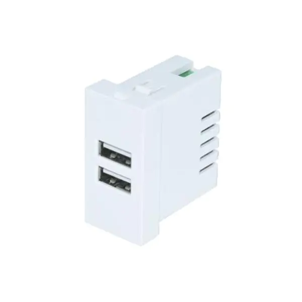 Dual Port TypeA+A ម៉ូឌុលរន្ធសាក USB 2.1A