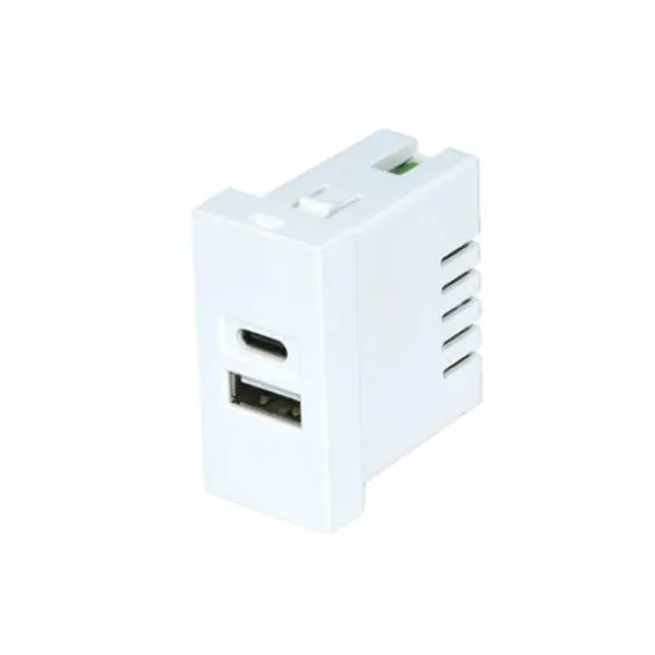 ម៉ូឌុលរន្ធសាក USB TypeA+C រន្ធភ្លោះ