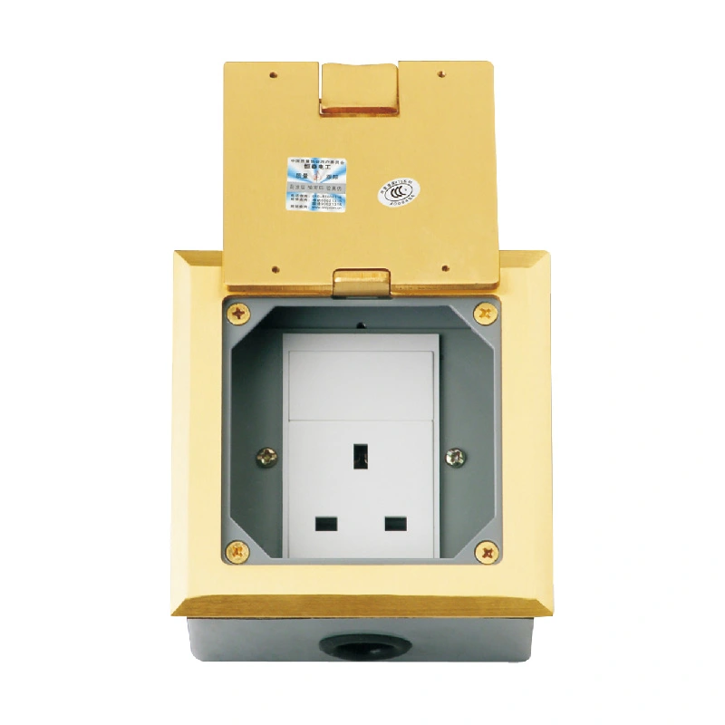 Upward Clamshell Multi-Function Floor Socket 3 សមត្ថភាពម៉ូឌុល