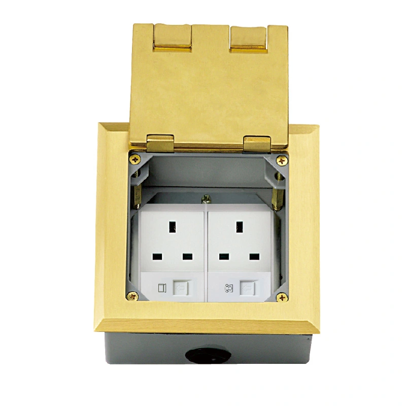 Upward Clamshell Multi-Function Floor Socket 6 សមត្ថភាពម៉ូឌុល